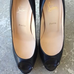 Christian Louboutin peep toe heels
